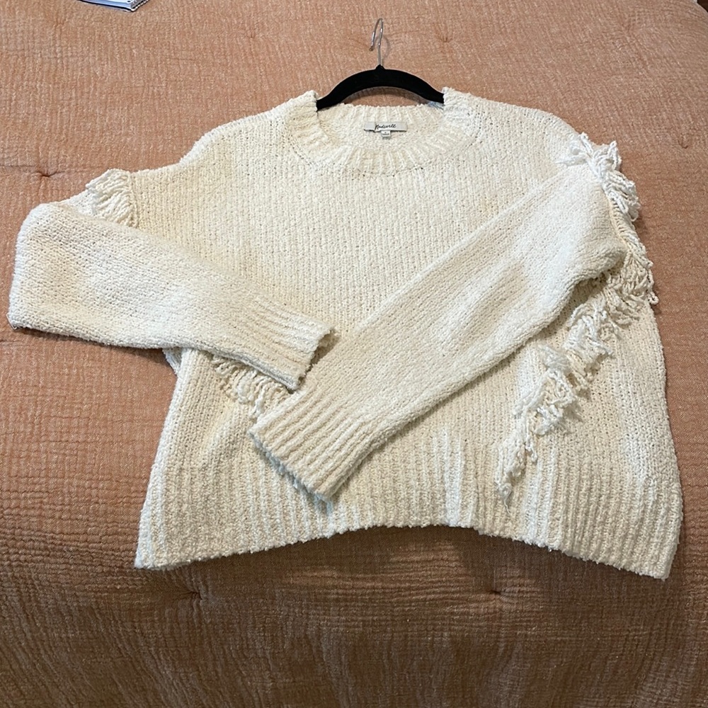 Madewell Fringe Sweater - Size Small